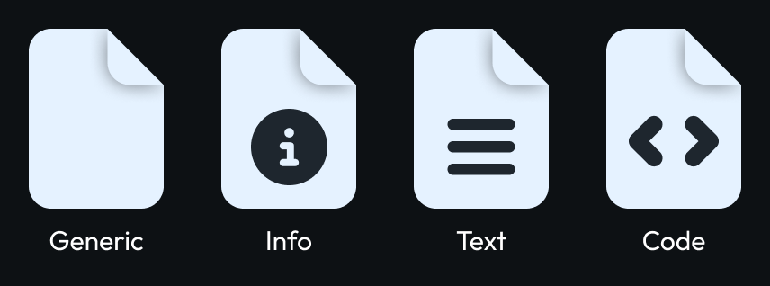 Default file icons