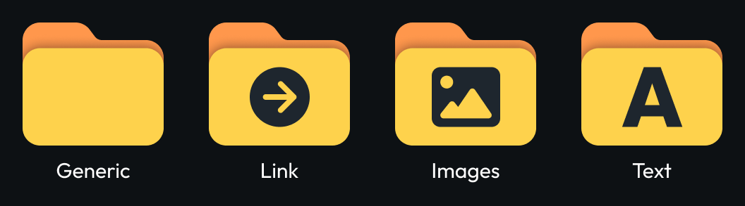 Default folder icons